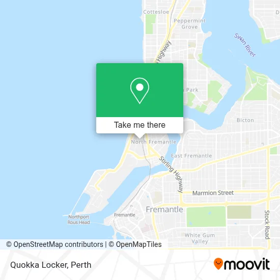 Mapa Quokka Locker