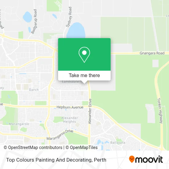 Mapa Top Colours Painting And Decorating