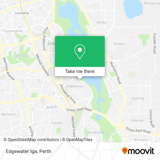 Mapa Edgewater Iga