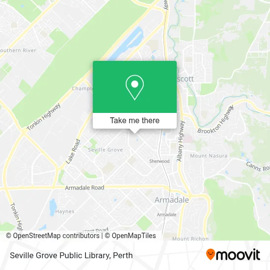 Mapa Seville Grove Public Library