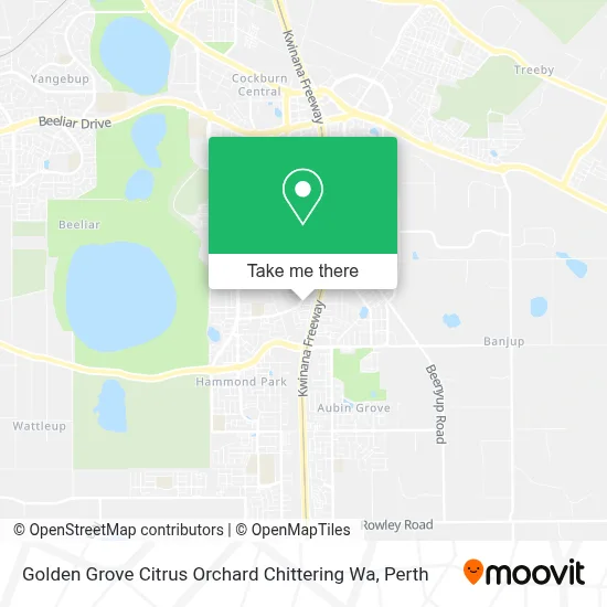 Mapa Golden Grove Citrus Orchard Chittering Wa