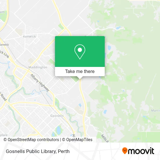 Mapa Gosnells Public Library