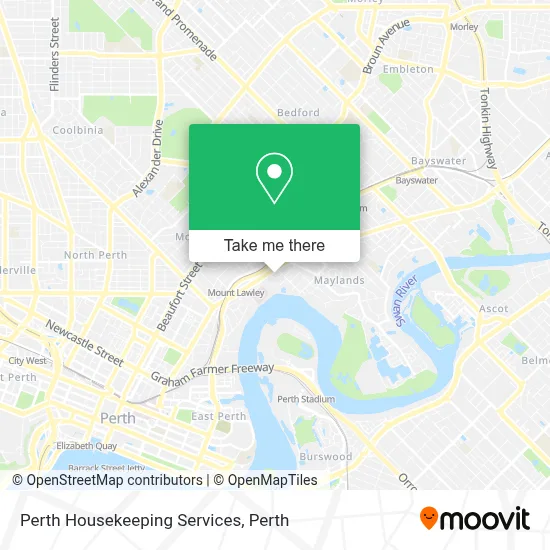 Mapa Perth Housekeeping Services
