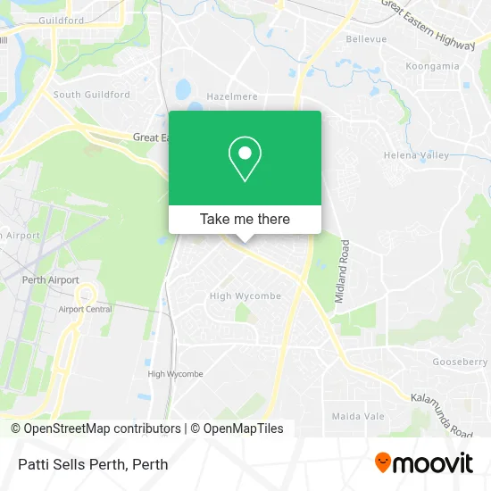 Mapa Patti Sells Perth