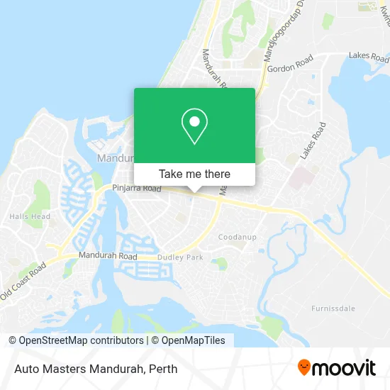 Mapa Auto Masters Mandurah