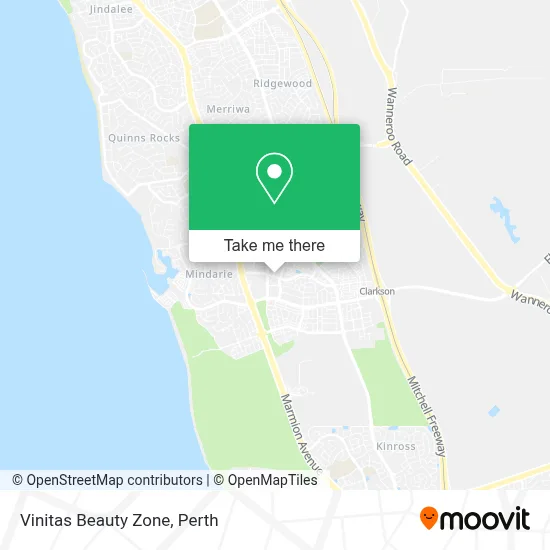 Mapa Vinitas Beauty Zone