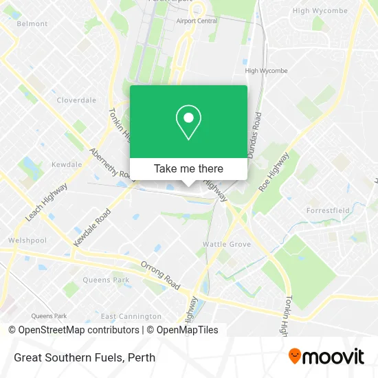 Mapa Great Southern Fuels