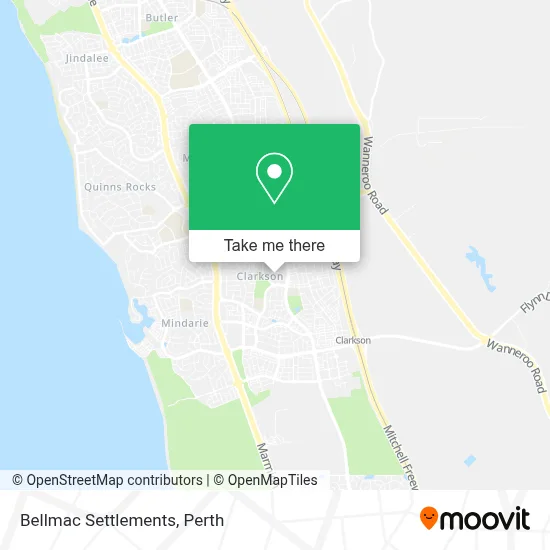 Mapa Bellmac Settlements