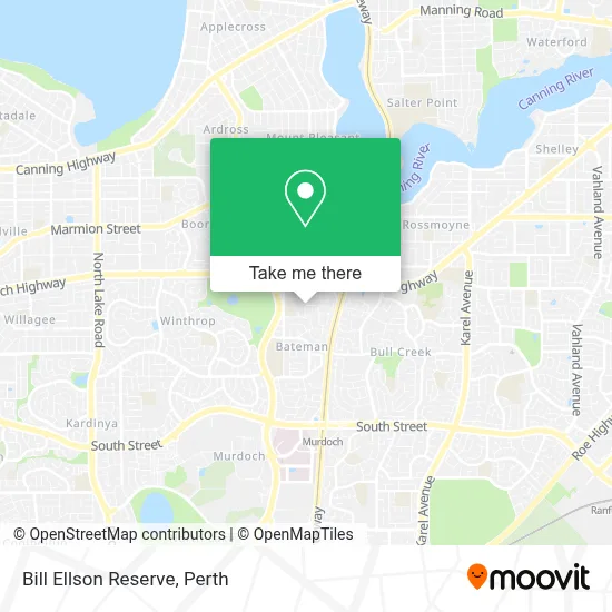 Mapa Bill Ellson Reserve