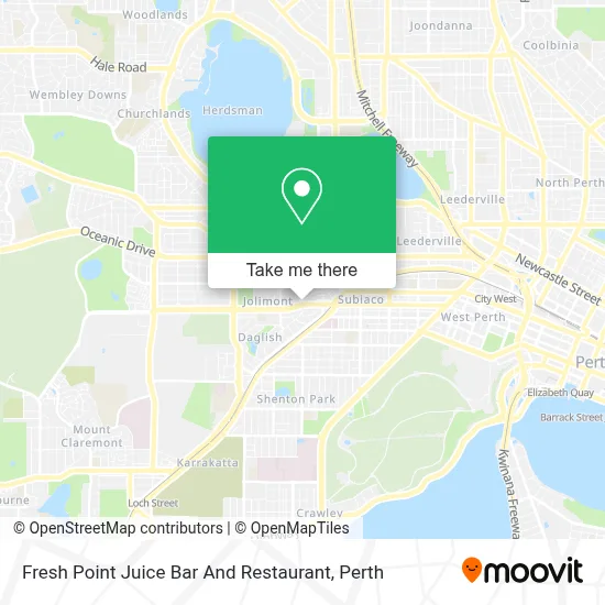 Mapa Fresh Point Juice Bar And Restaurant