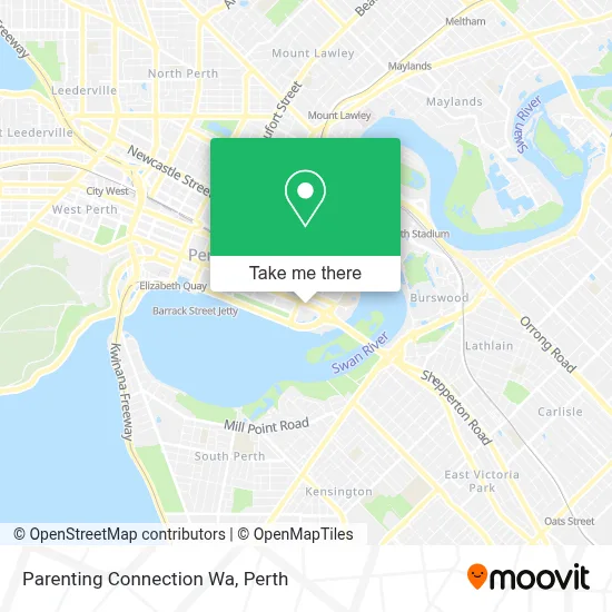 Mapa Parenting Connection Wa