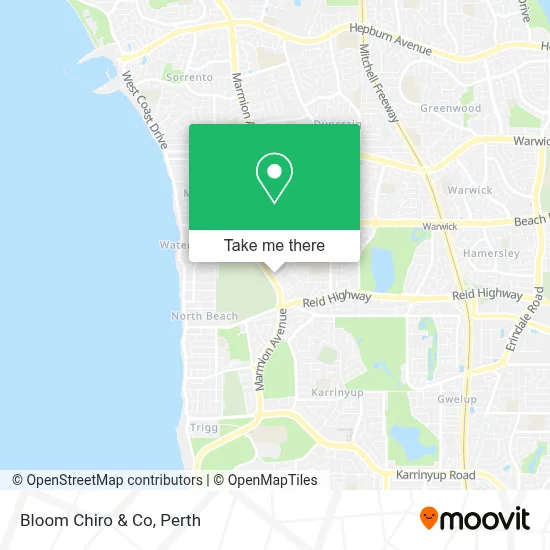 Bloom Chiro & Co map