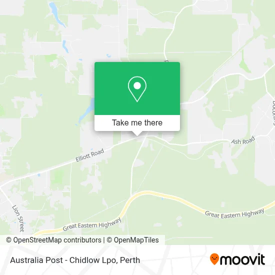 Australia Post - Chidlow Lpo map