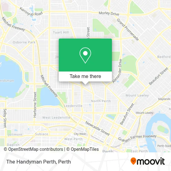 Mapa The Handyman Perth