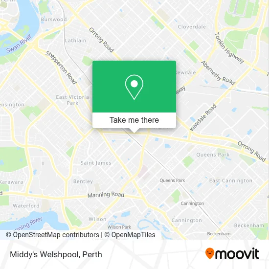Mapa Middy's Welshpool