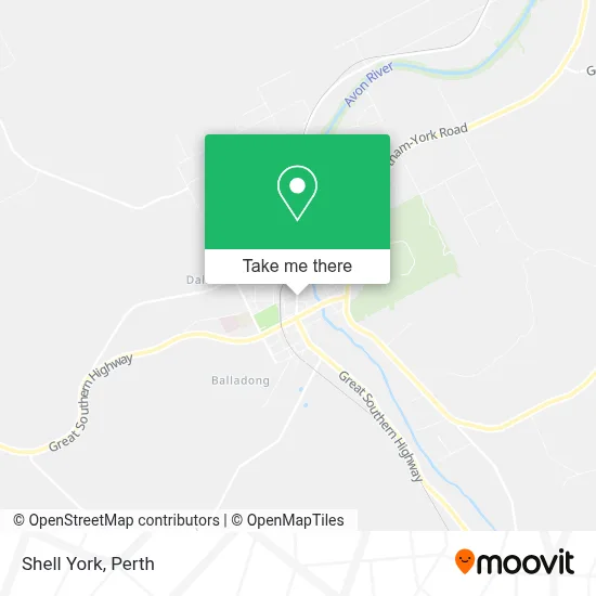 Mapa Shell York