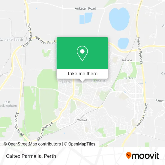 Mapa Caltex Parmelia
