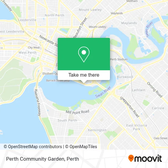 Perth Community Garden map