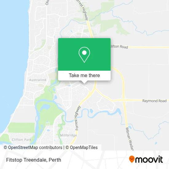 Mapa Fitstop Treendale