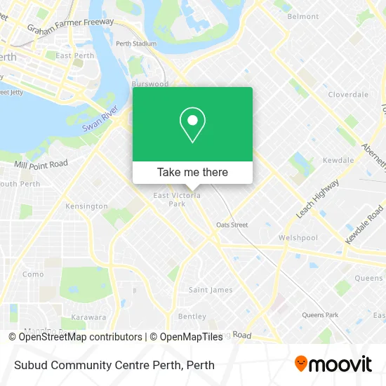 Mapa Subud Community Centre Perth