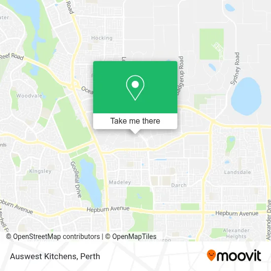Mapa Auswest Kitchens