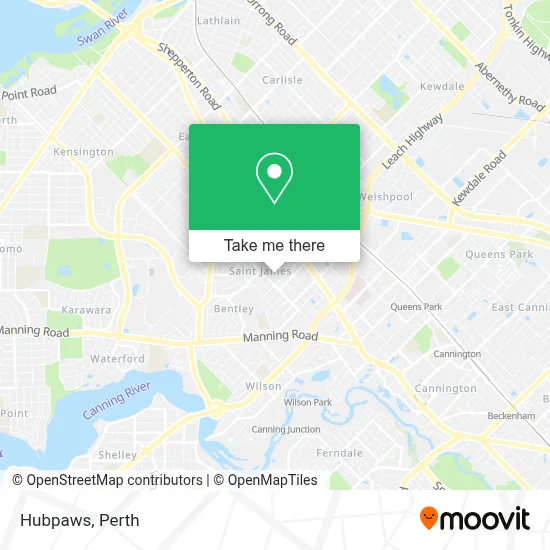 Mapa Hubpaws