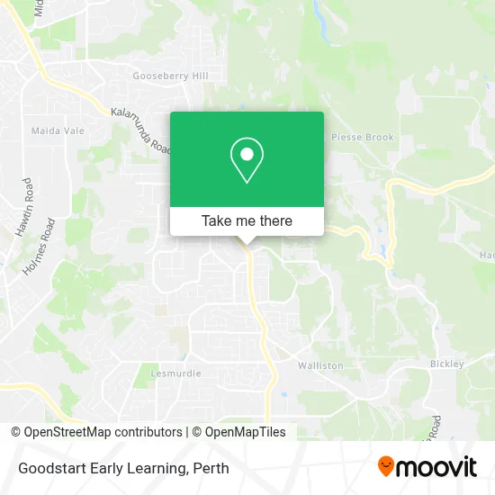 Mapa Goodstart Early Learning