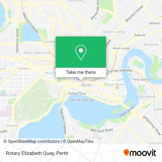 Mapa Rotary Elizabeth Quay