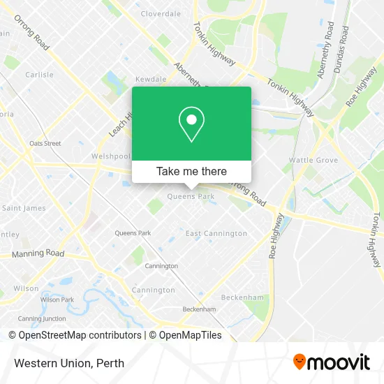 Mapa Western Union