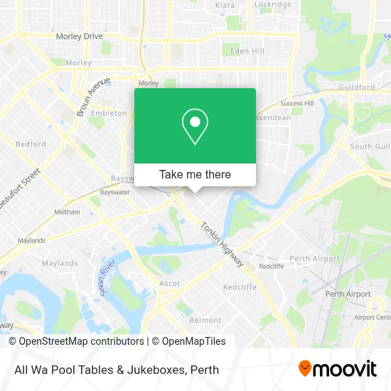 All Wa Pool Tables & Jukeboxes map