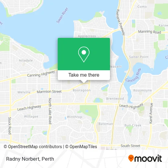 Mapa Radny Norbert