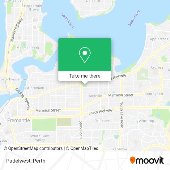 Mapa Padelwest