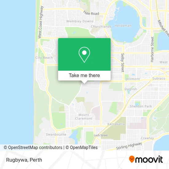 Rugbywa map