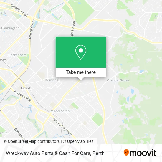 Mapa Wreckway Auto Parts & Cash For Cars