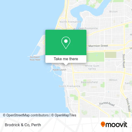 Mapa Brodrick & Co