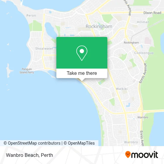 Mapa Wanbro Beach