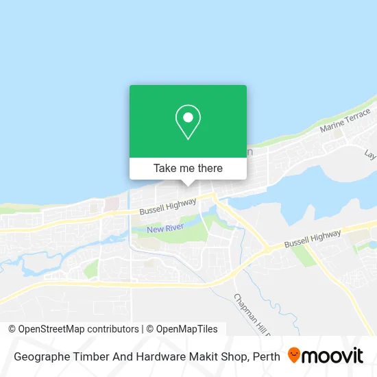 Mapa Geographe Timber And Hardware Makit Shop
