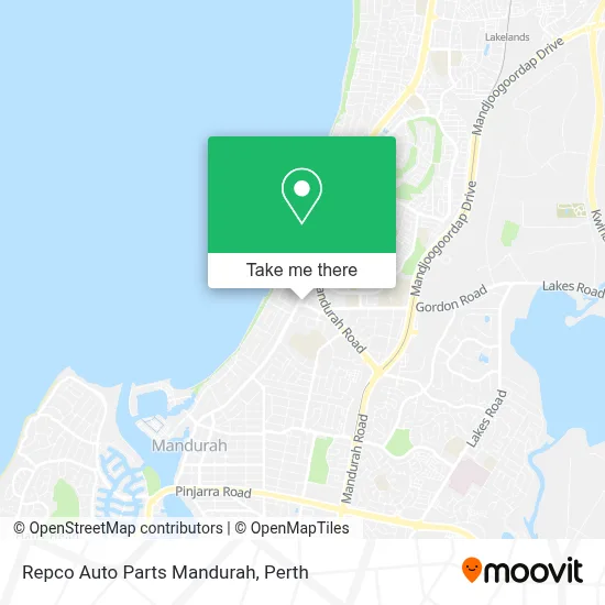 Mapa Repco Auto Parts Mandurah