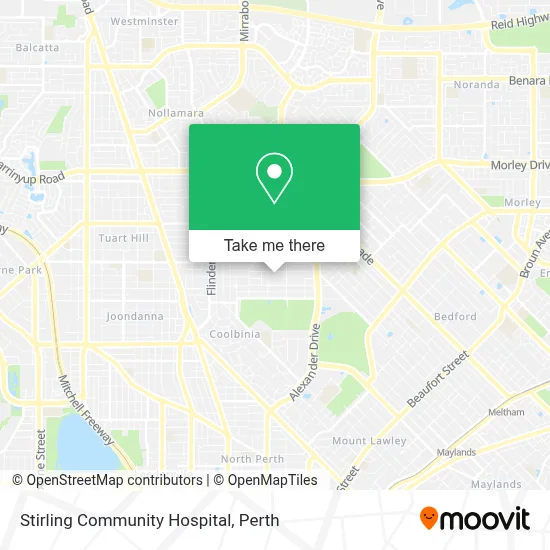 Mapa Stirling Community Hospital