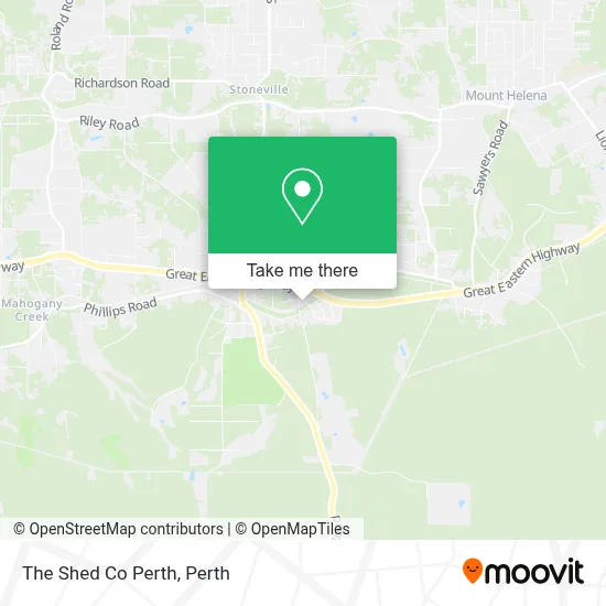 Mapa The Shed Co Perth