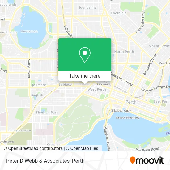Mapa Peter D Webb & Associates