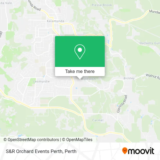 S&R Orchard Events Perth map