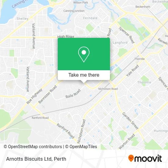 Mapa Arnotts Biscuits Ltd