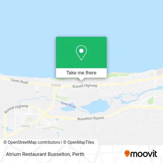 Atrium Restaurant Busselton map