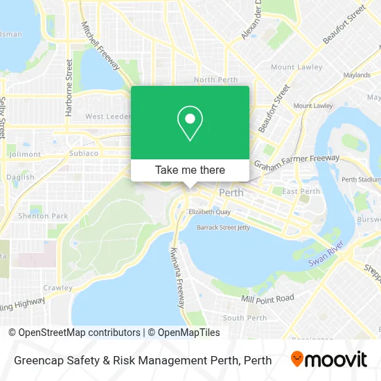 Mapa Greencap Safety & Risk Management Perth