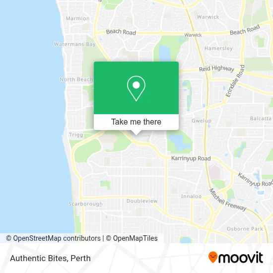 Authentic Bites map