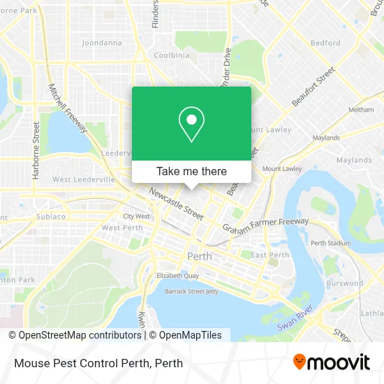 Mouse Pest Control Perth map