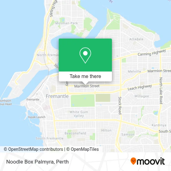 Mapa Noodle Box Palmyra