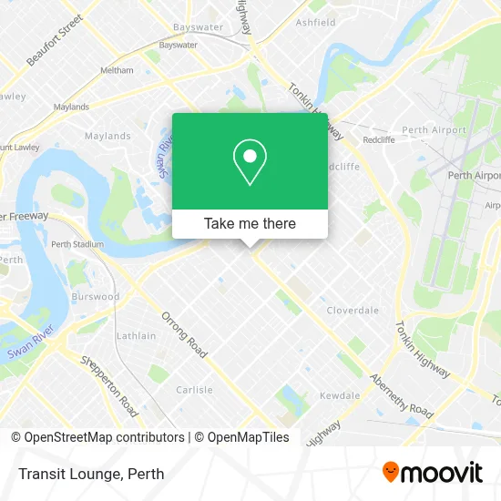 Transit Lounge map