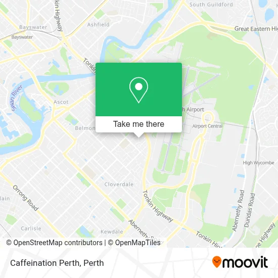 Caffeination Perth map